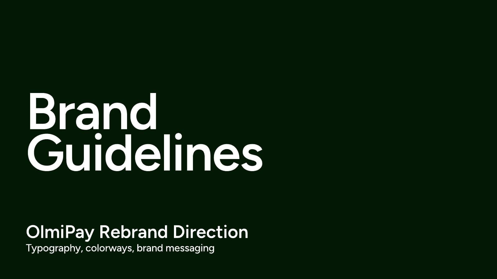 Olmi · Brand & Naming 1